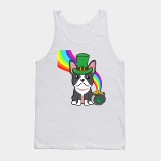 Funny french bulldog celebrates st patricks day Tank Top